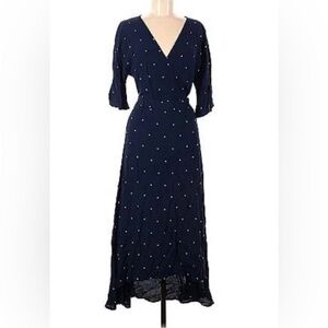 Charli Embroidered High Low Wrap Dress